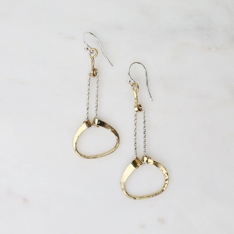 hoop earrings for women-Sparkle Oval Earrings