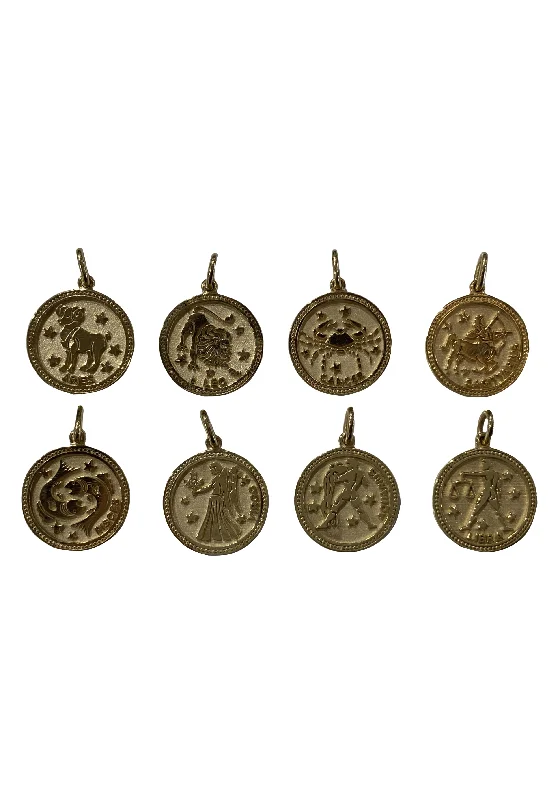 large statement necklaces for women-Mini Zodiac Charm