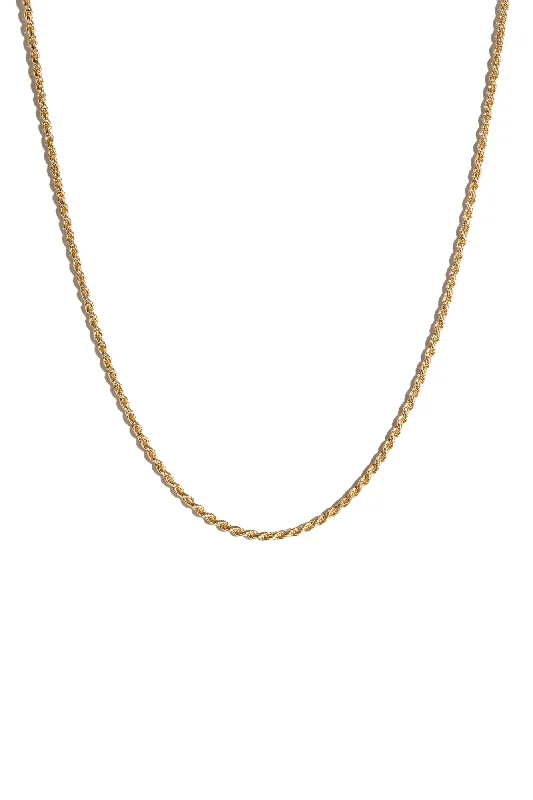 statement jewelry necklaces for women-Rope Chain in Gold