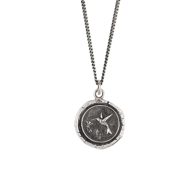 designer necklaces for women-Hummingbird