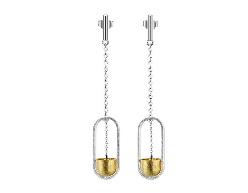 geometric earrings for women-Water Well Earring