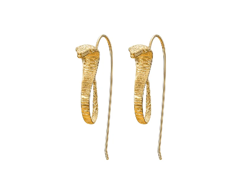 big earrings for women-Cobra Earring