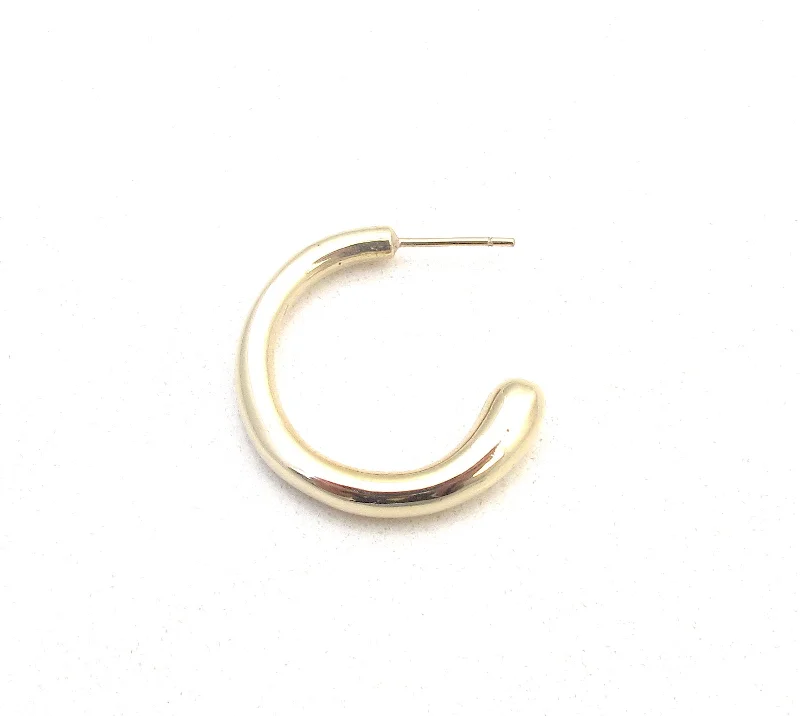 personalized earrings for women-Fluid hoops