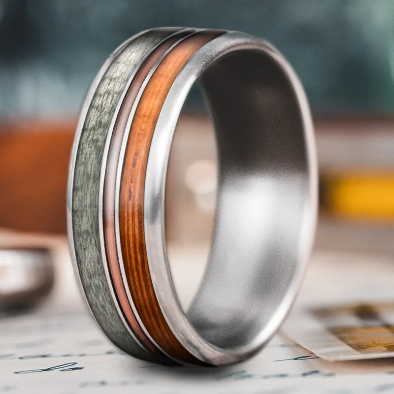 luxury rings for women-Custom Design - 3-Inlay Metal Center Ring 0yb0dAvvaUJIbaifwon2jvwx