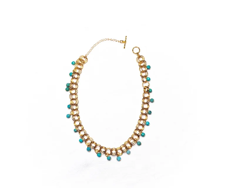 classic necklaces for women-The Christina Choker in Turquoise