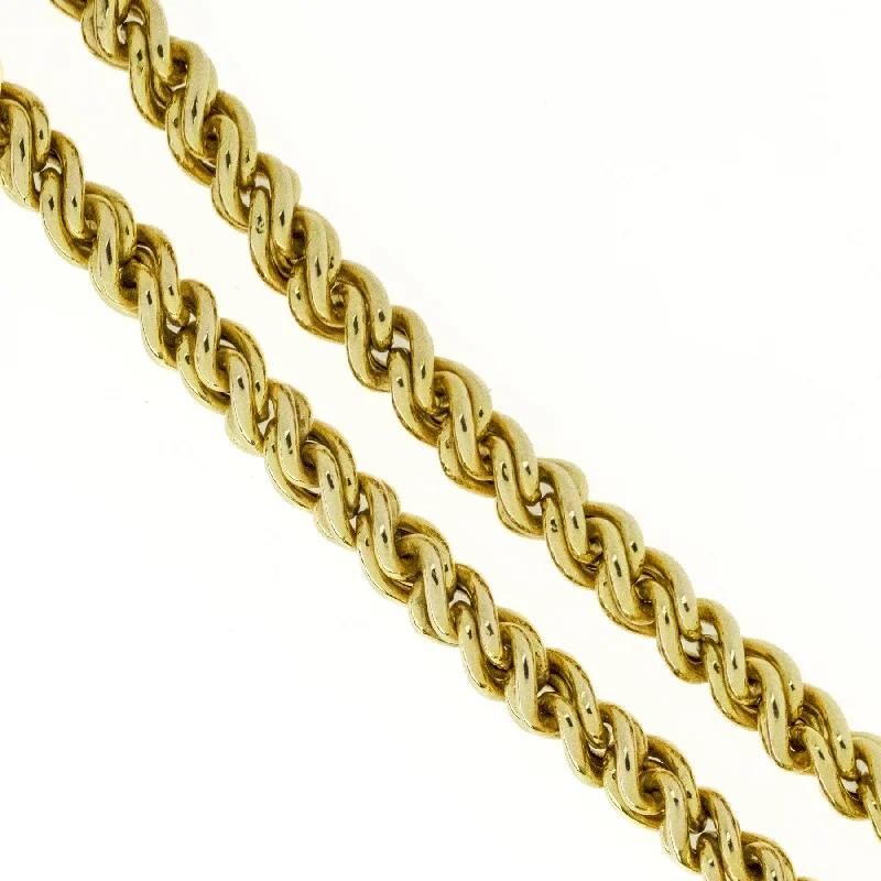 vintage pendant necklaces for women-18" Fancy Fashion Chain in 14K Yellow Gold